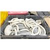 Image 3 : PALLET OF ASSORTED PVC MATERIAL / PLUMBING HARDWARE *BINS INCLUDED*