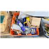 Image 2 : PALLET OF ASSORTED ELECTRICAL CORDS, HARDWARE, PLASTIC BAGS, HOOD FAN *MUST TAKE ALL ON PALLET*