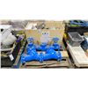 Image 1 : PAIR OF WATTS DOUBLE CHECK BACKFLOW PREVENTER NO. LF709 SIZE 4" MAX. 175 PSI MAX & CRATE OF HEAVY