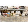 Image 1 : TABLE BOTTOM OF WEATHER STRIPPING, 3 BOXES OF KORA SPT-430-AWH CHROME REFLECTORS WITH WHITE RINGS,