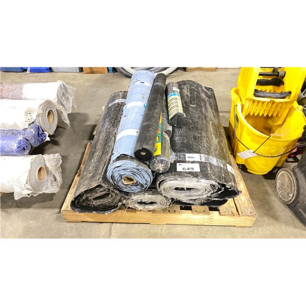 PALLET OF ASSORTED INSULATIONS & LANDSCAPE FABRIC