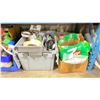 Image 2 : SHELF OF TAPES, PVC PIPE CONNECTORS, ASSORTED HARDWARE INCLUDING VARIOUS HANDLES & CAULKING