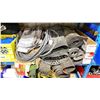Image 2 : SHELF OF RUBBER ANTI SLIP MATTS, ELECTRICAL CABLE, CHRISTMAS TREE, RAGS, & HARDWARE