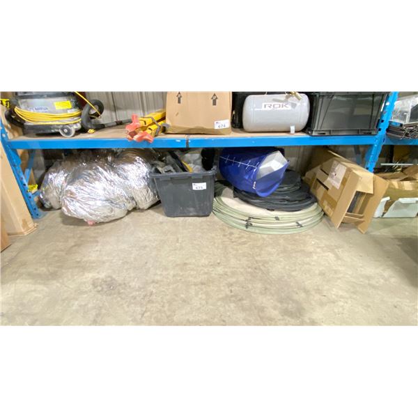 SHELF OF GORILLA GGTEX816 GROW TENT 2' EXTENSION KIT, ASSORTED TRIMMING BAGS, DUCTING, BIN &