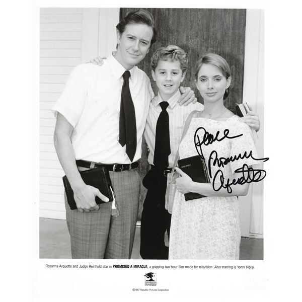 Promised a Miracle Rosanna Arquette signed movie photo