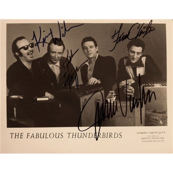 The Fabulous Thunderbirds signed promo photo