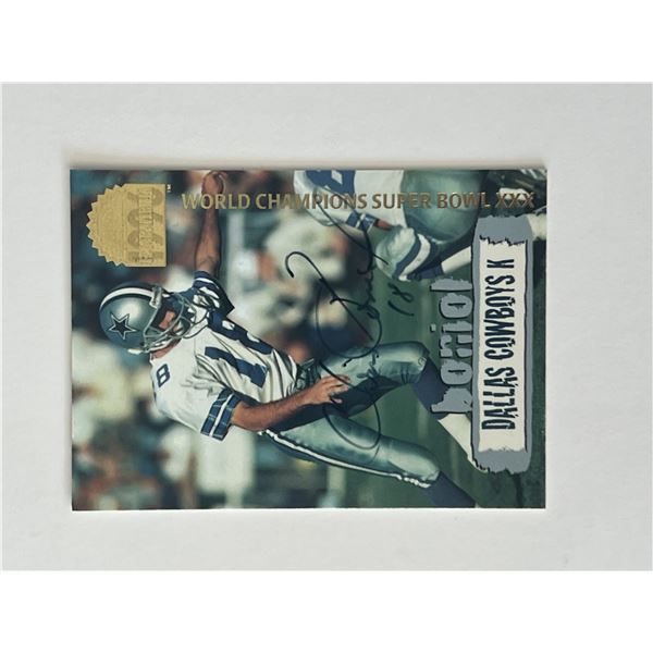 Dallas Cowboys Chris Boniol 1996 Collector's Edge signed card
