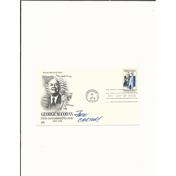 Jack Carter signed 1978 George M. Cohan  100th Anniversary First Day Cover