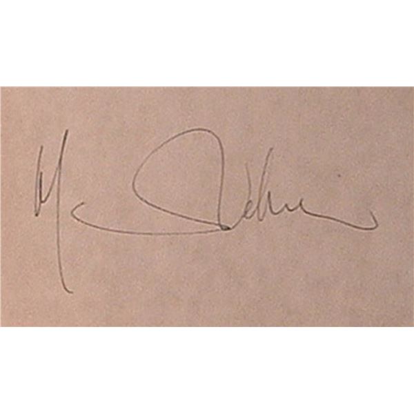Marlene Dietrich signature slip