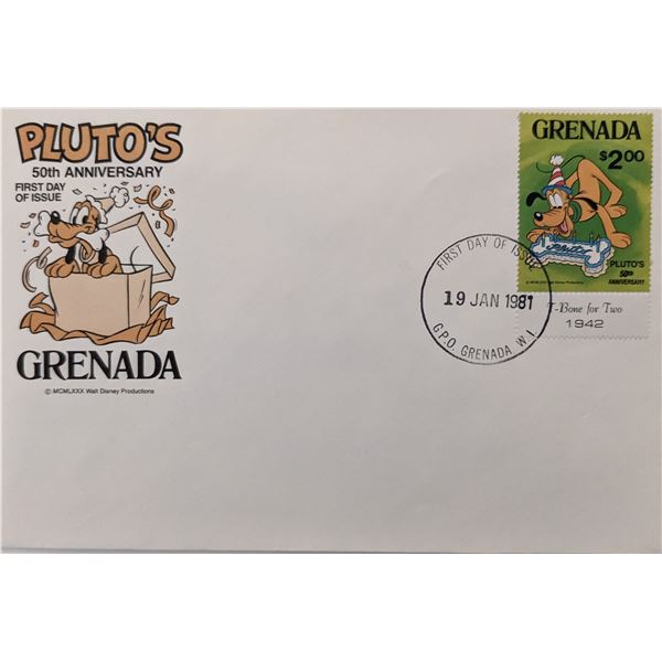 1981 Grenada  Pluto's 50th Anniversary First Day Cover