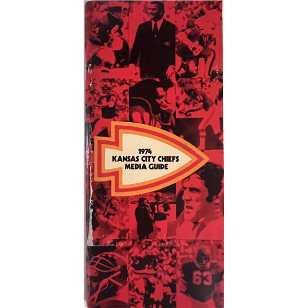 1974 Kansas City Chiefs Media guide. 4x9 inches