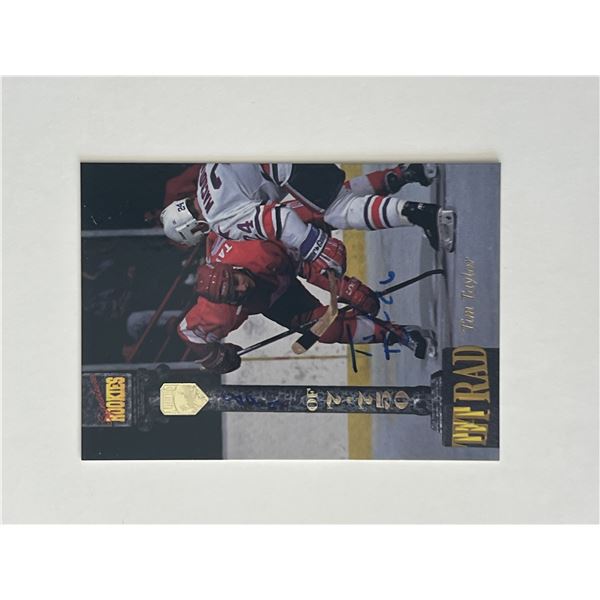 Adirondack Red Wings Tim Taylor 1994 Signature Rookies signed trading card
