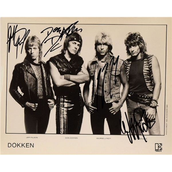 Dokken signed promo photo