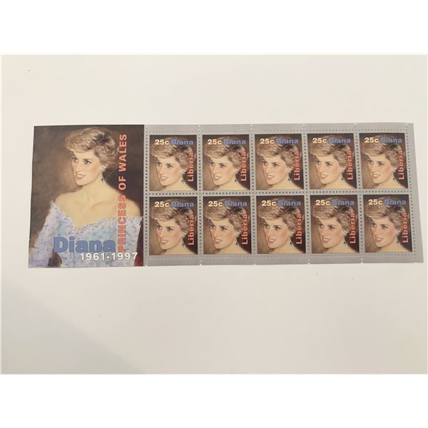 Liberia Diana Princess of Wales commemorative stamp set