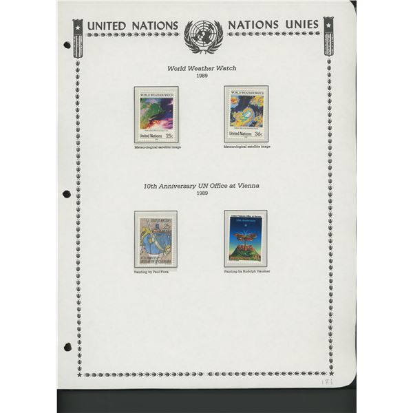 United Nations New York Stamps 1989