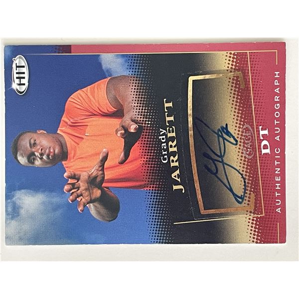 Grady Jarrett signed 2015 Sage Hit  #A50 trading card