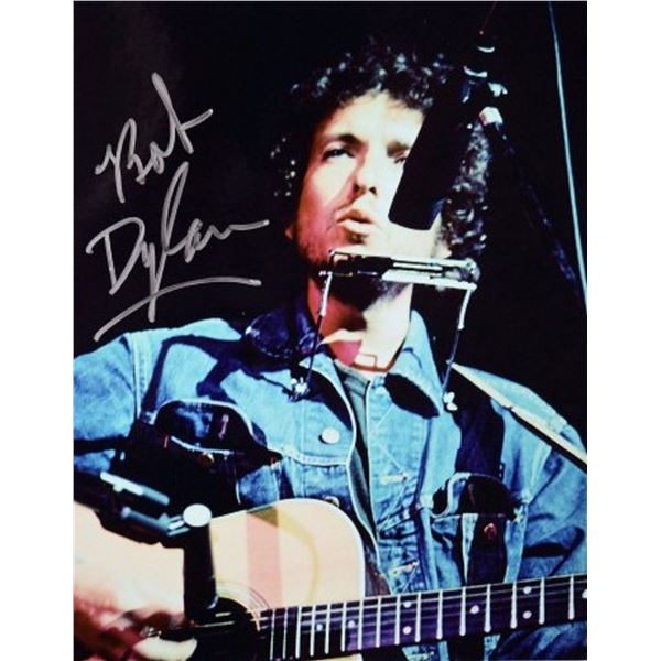 Bob Dylan signed promo photo