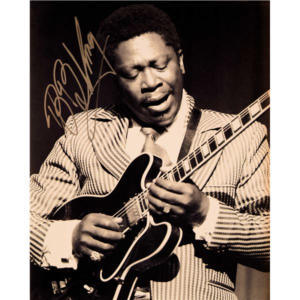 B.B. King signed promo photo