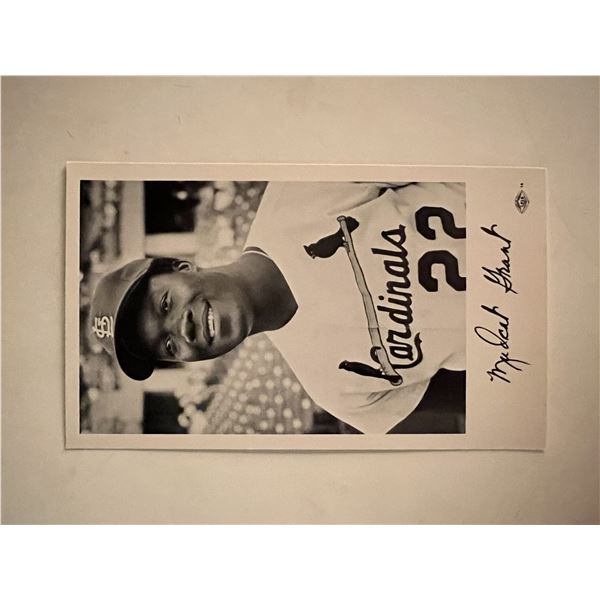 Mudcat Grant facsimile signed photo. 3x5 inches