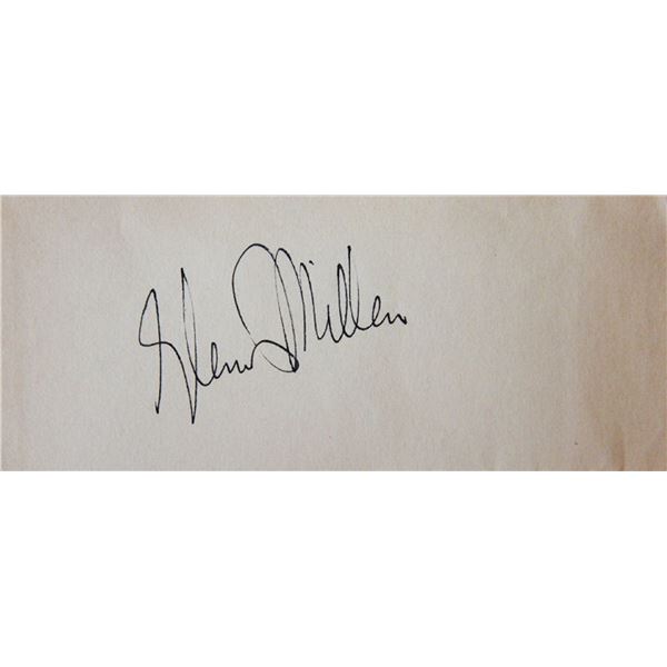 Glenn Miller signature slip