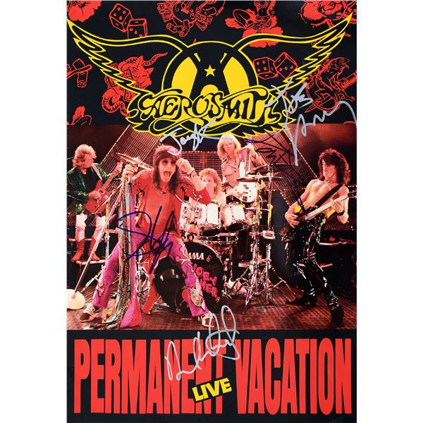 Aerosmith signed Permanent Vacation Tour Book