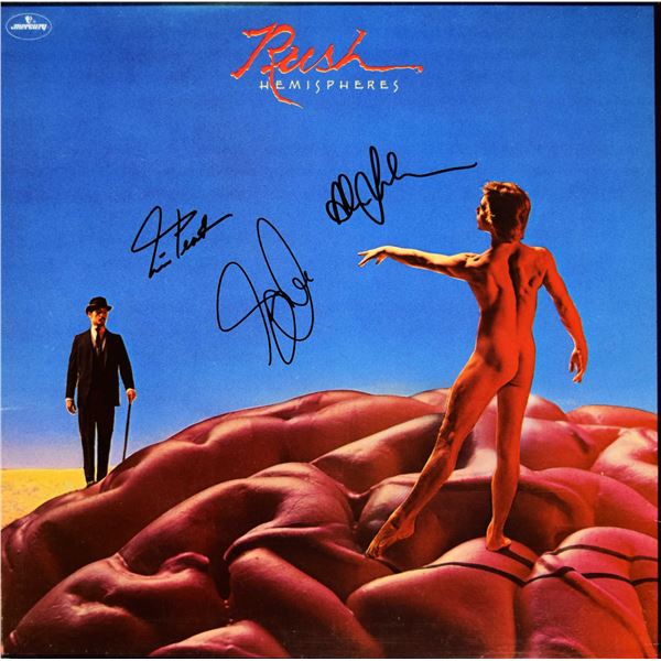 Rush signed Hemispheres album