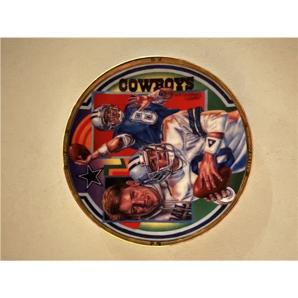 Troy Aikman 1991 porcelain plate