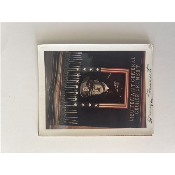 Lieutenant General George Grunert signed photo