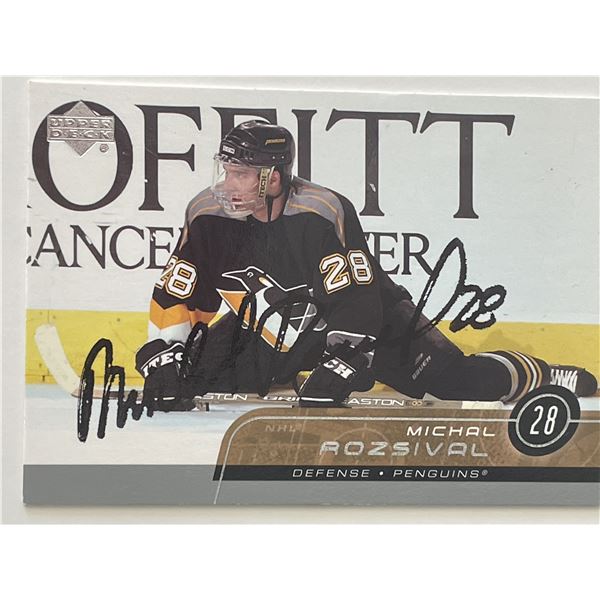 Pittsburgh Penguins Michal Rozsíval 2003 Upper Deck #388 signed trading card