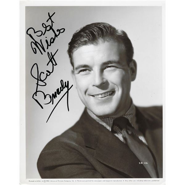 Scott Brady signed photo