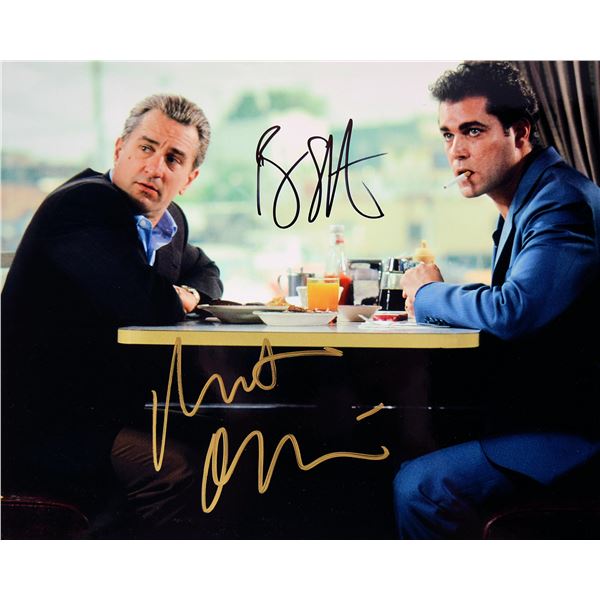 Goodfellas Robert DeNiro and Ray Liotta signed movie photo