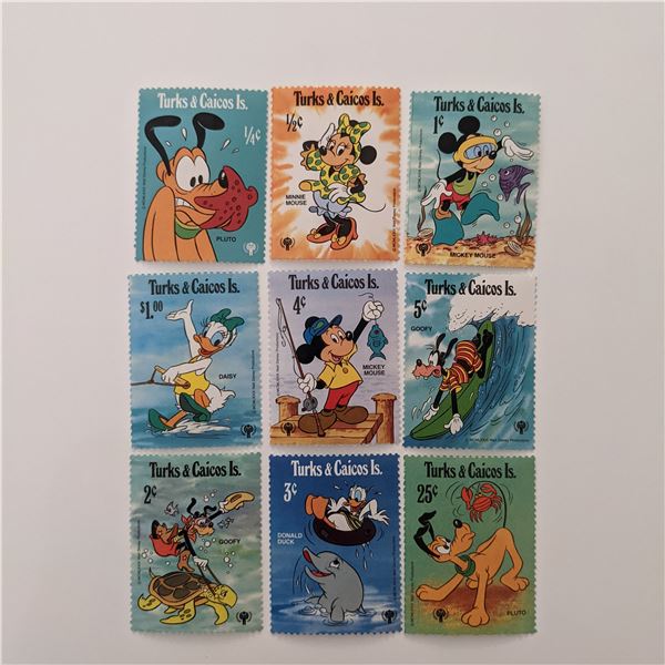 Turks & Caicos 1979 Disney Characters  Stamp Set