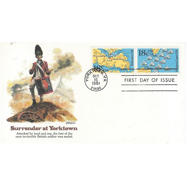 Surrender at Yorktown FDC