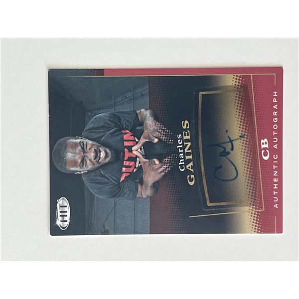 Charles Gaines signed autograph card