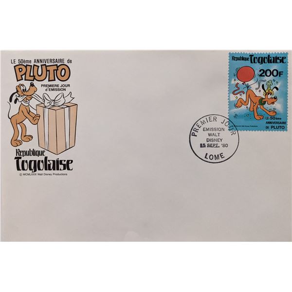1980 Togo Pluto's 50th Anniversary First Day Cover