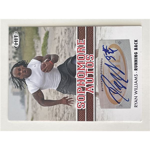 Ryan Williams signed Sage Hit Sophmore Autos trading card