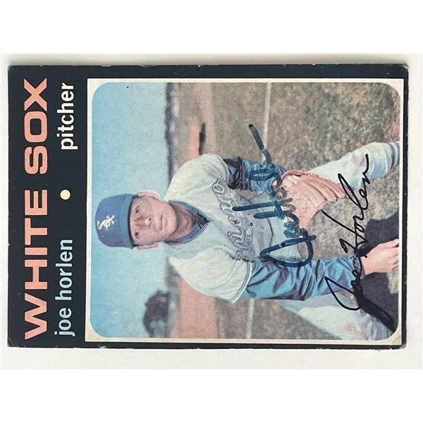 Chicago White Sox Jay Horlen signed trading card