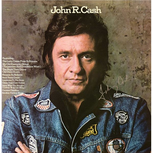 Johnny Cash John R. Cash signed album