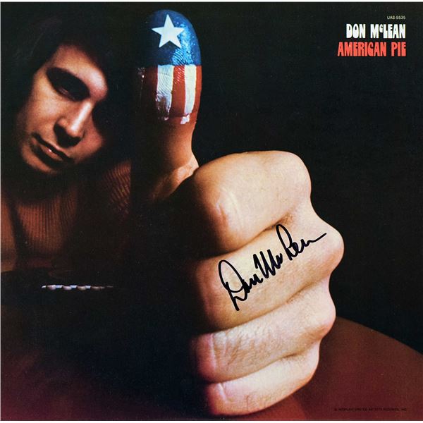 Don McLean signed American Pie album