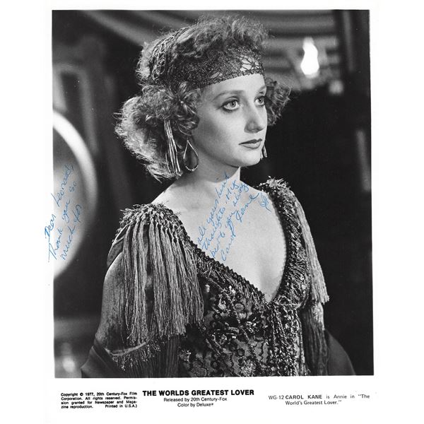 The World's Greatest Lover Carol Kane signed movie photo