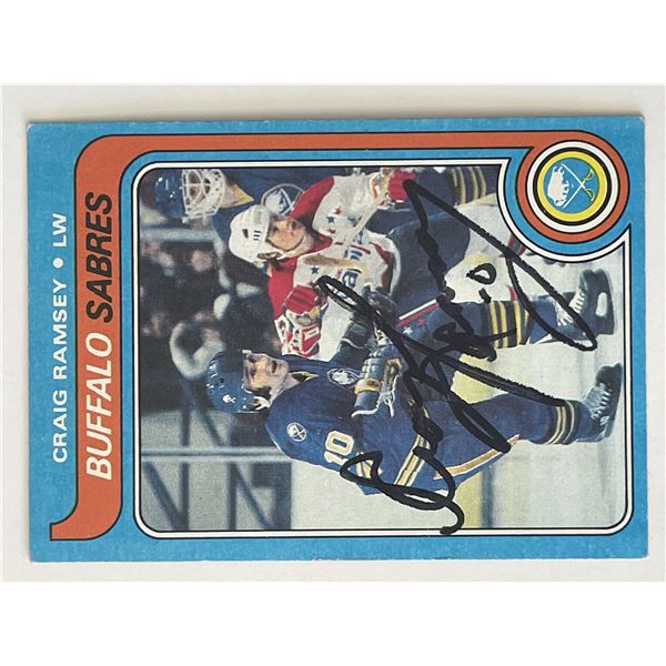 Buffalo Sabres Craig Ramsay 1979 Topps #207 signed trading card