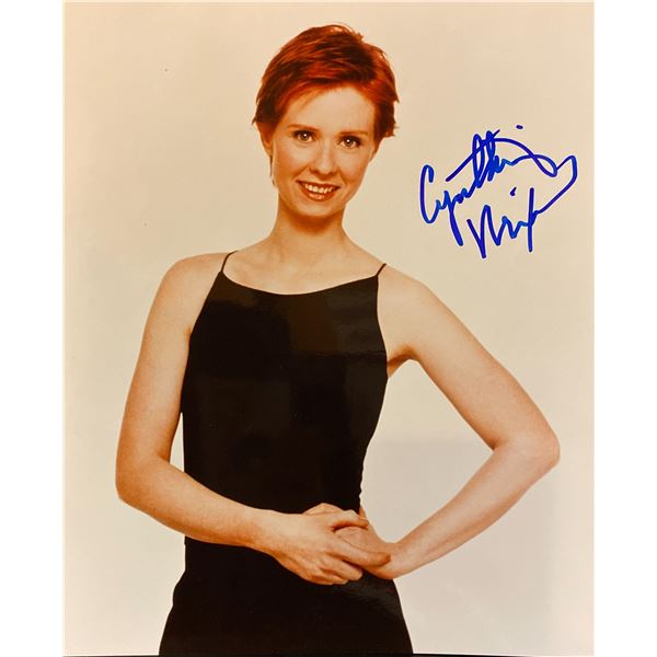 Cynthia Nixon signed photo