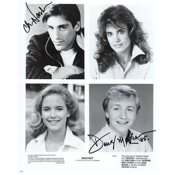 Mischief Chris Nash and Doug McKeon signed movie photo