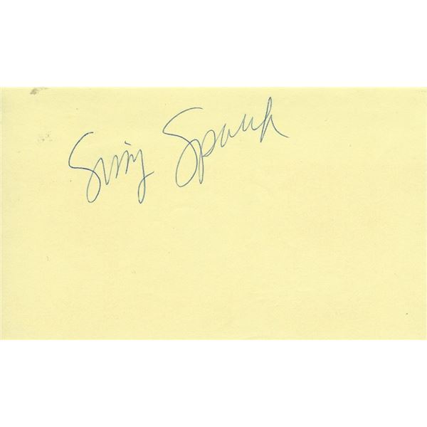 Sissy Spacek original signature