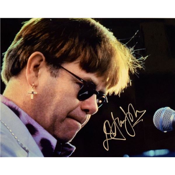 Elton John signed promo photo