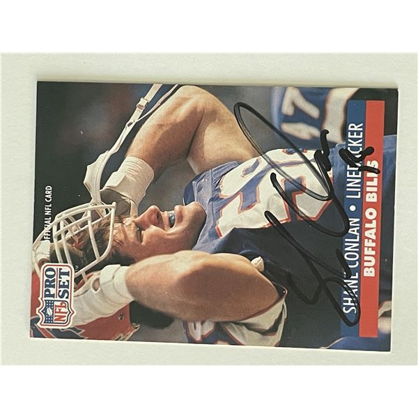 Buffalo BillsShane Conlan 1991 Pro Set #75 signed card