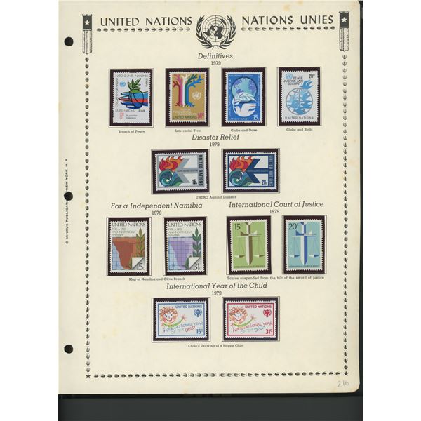 United Nations New York Stamps 1979