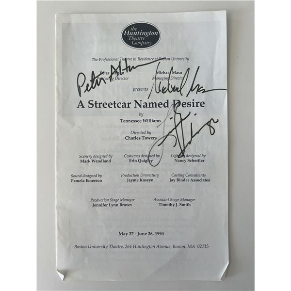 Michael Maso and Peter Atman signed program page