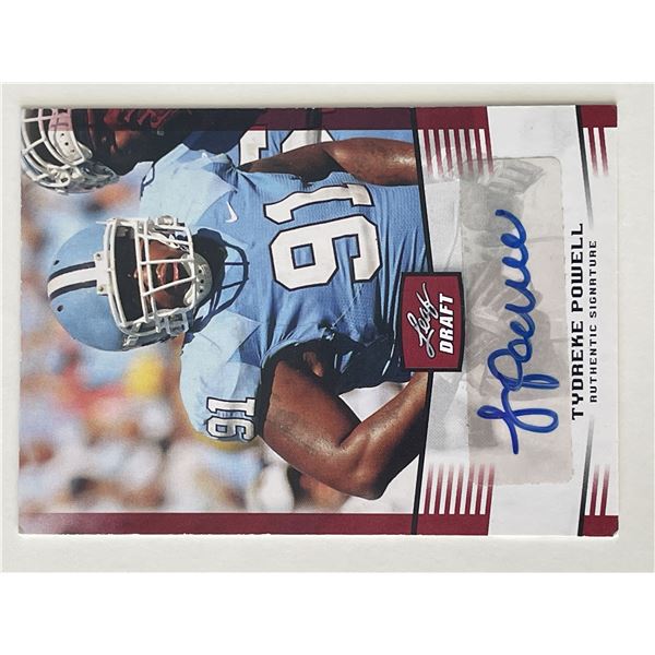 Tydreke Powell signed 2012 Leaf Draft #TP2  trading card