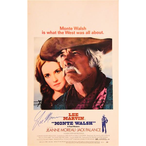 Lee Marvin  signed lobby card.